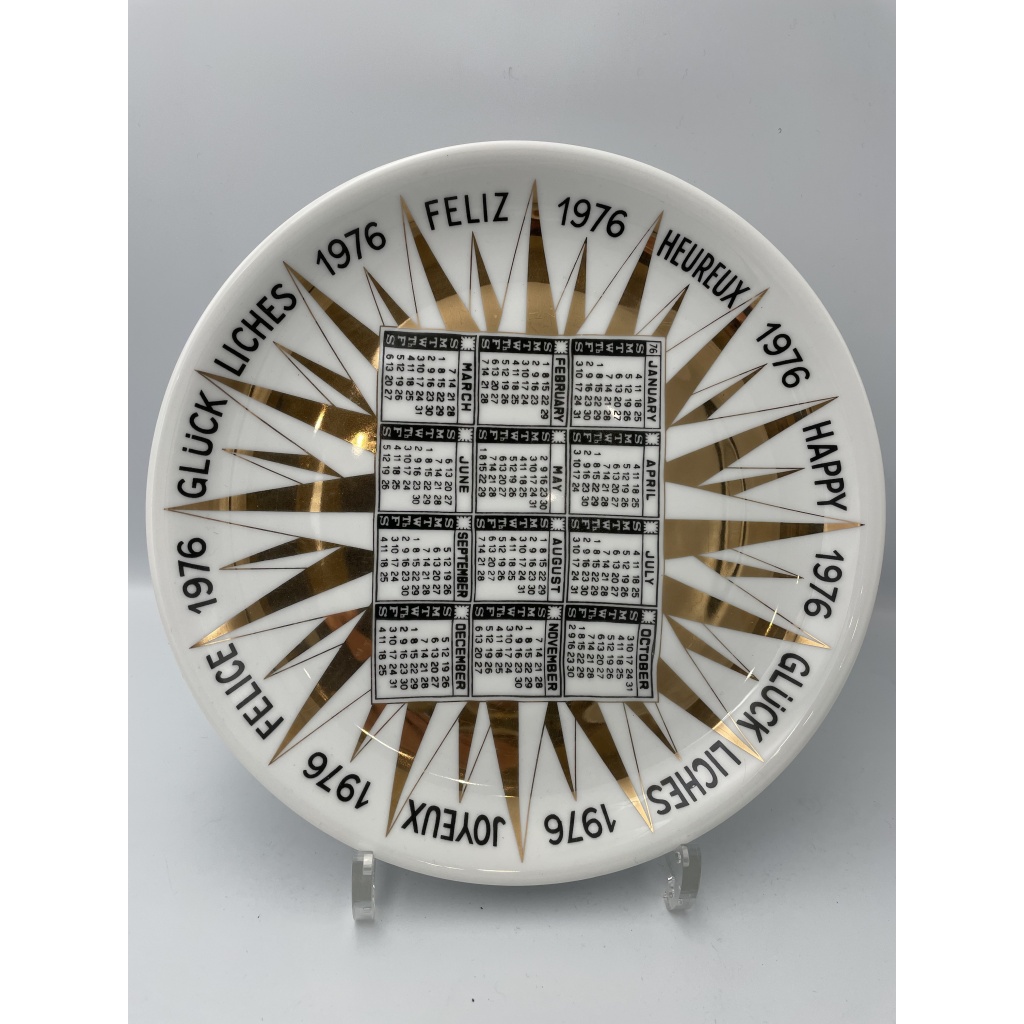 Suite de onze assiettes de la série Calendario par Piero FORNASETTI 11