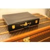 Mallette Hermes en cuir noir 21