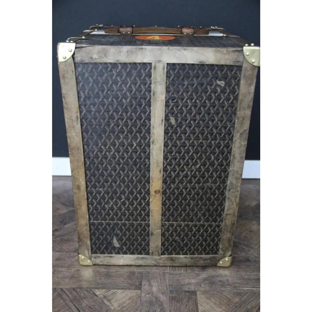 Malle Goyard ancienne, malle a chapeaux Goyard 60 cm 22