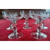 8 coupes en cristal ancien à champagne 12