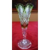 Vase en cristal de Val saint lambert, couleur verte,overlay 9