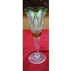 Vase en cristal de Val saint lambert, couleur verte,overlay 10