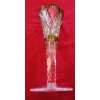 Vase en cristal de Val saint lambert, couleur verte,overlay 11