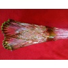 Vase en cristal de Val saint lambert, couleur verte,overlay 14