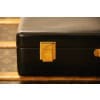 Mallette Hermes en cuir noir 22