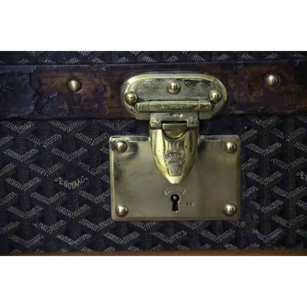 Malle Goyard ancienne, malle a chapeaux Goyard 60 cm 7