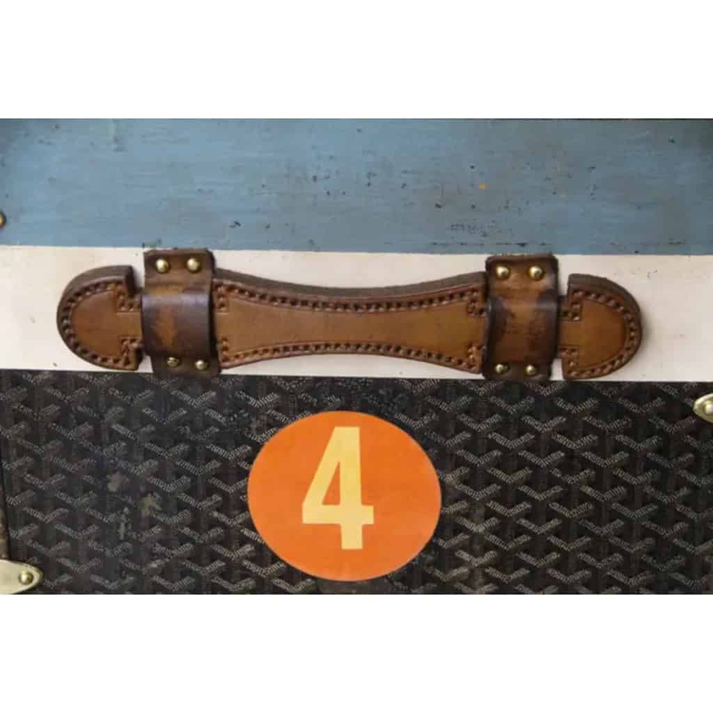 Malle Goyard ancienne, malle a chapeaux Goyard 60 cm 10