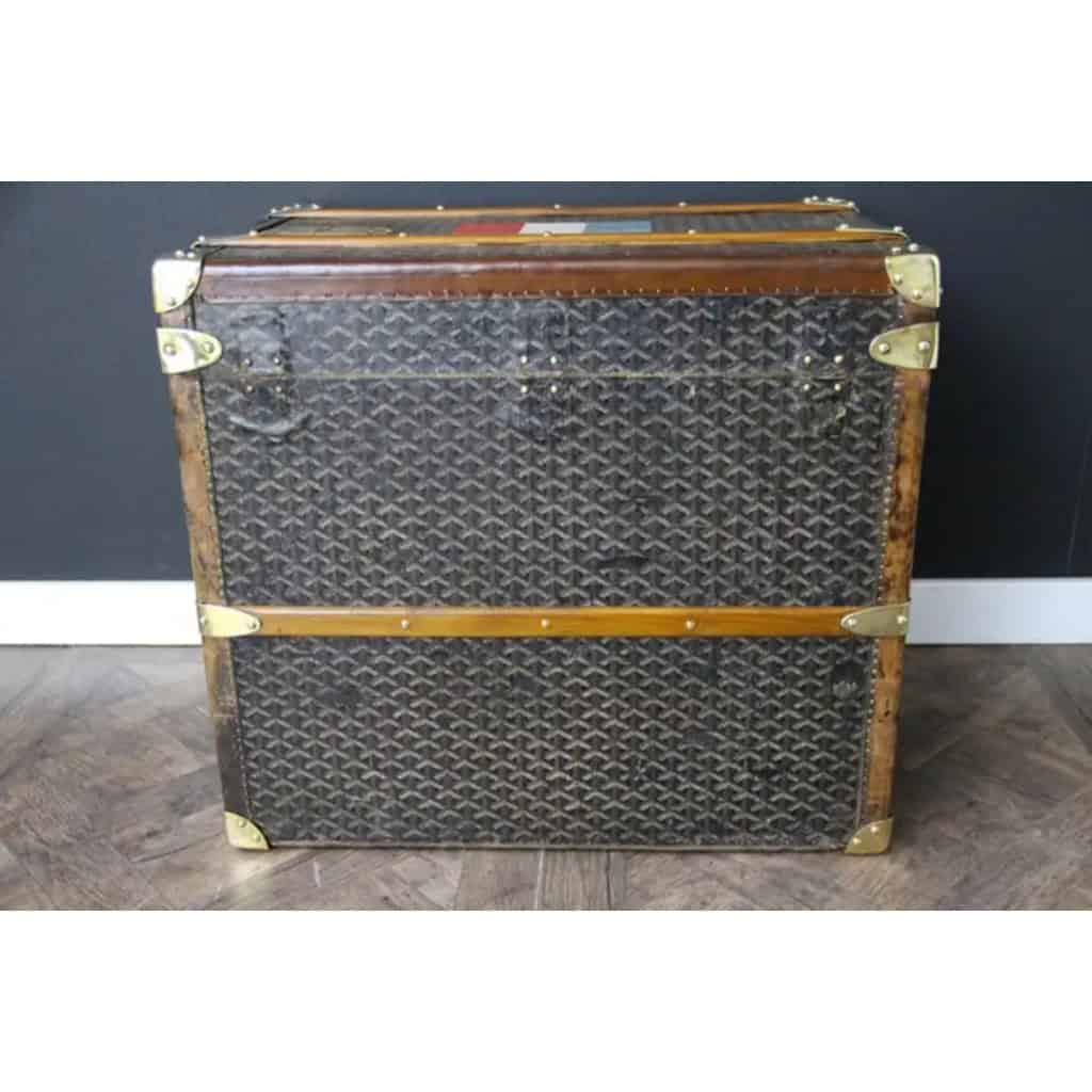 Malle Goyard ancienne, malle a chapeaux Goyard 60 cm 11