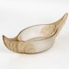 1927 René Lalique – Jardinière Coupe Acanthes Verre Blanc Patiné Sépia 12