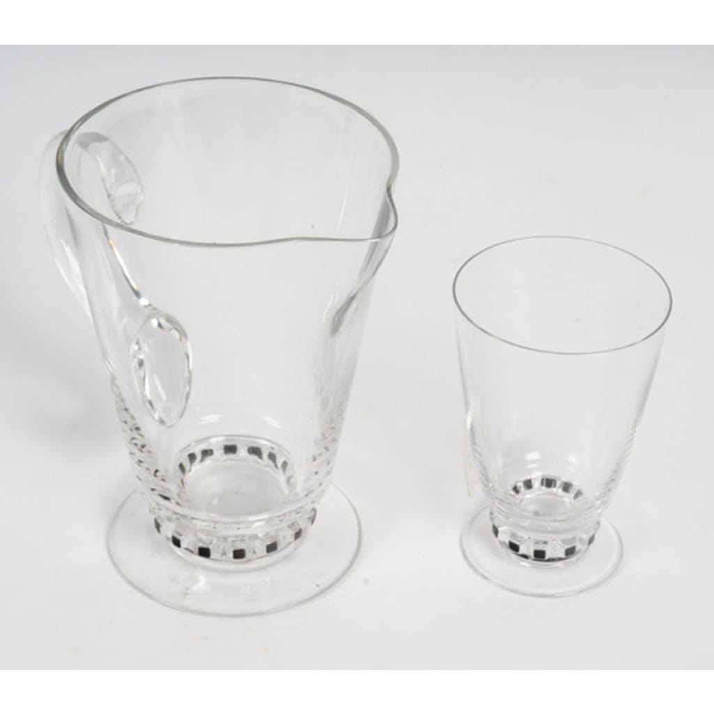 1926, René LALIQUE ,service a orangeade « UNAWIHR » 5