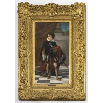 Jules Hippolyte RAVEL 1826-1898 Jeune Prince à l’épée 3