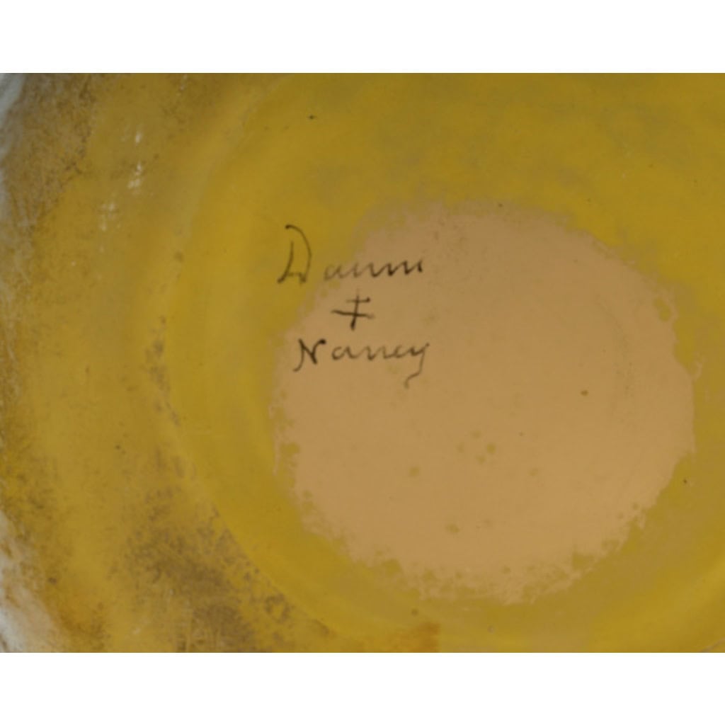 Daum Nancy :vase « arbres sous la neige «  9