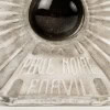 1922 René Lalique – Flacon La Perle Noire Verre Blanc Patiné Gris et Emaillé Noir pour Forvil 15
