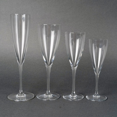 1960 Baccarat – Service de Verres Dom Pérignon Cristal – 40 Pièces