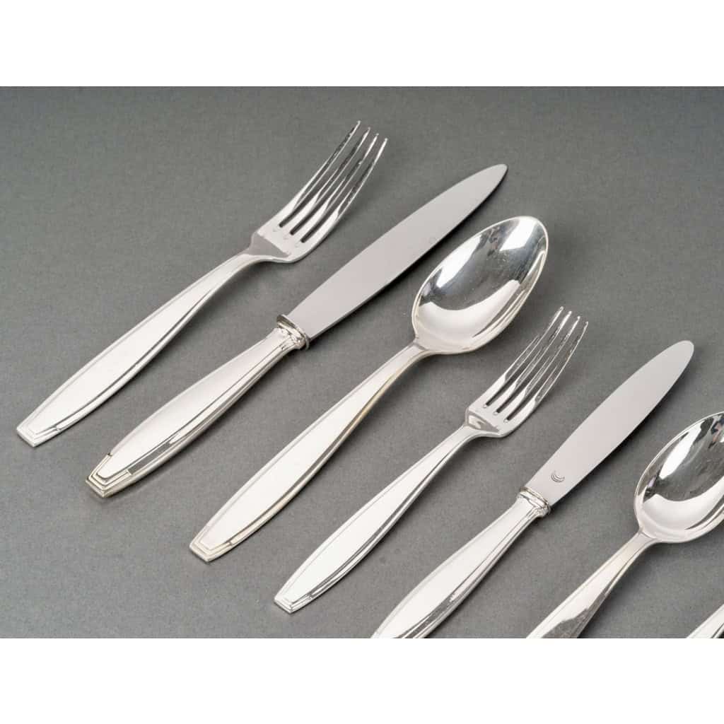 Boulenger – Ménagère Art Déco Argent Massif – 180 Pièces 4