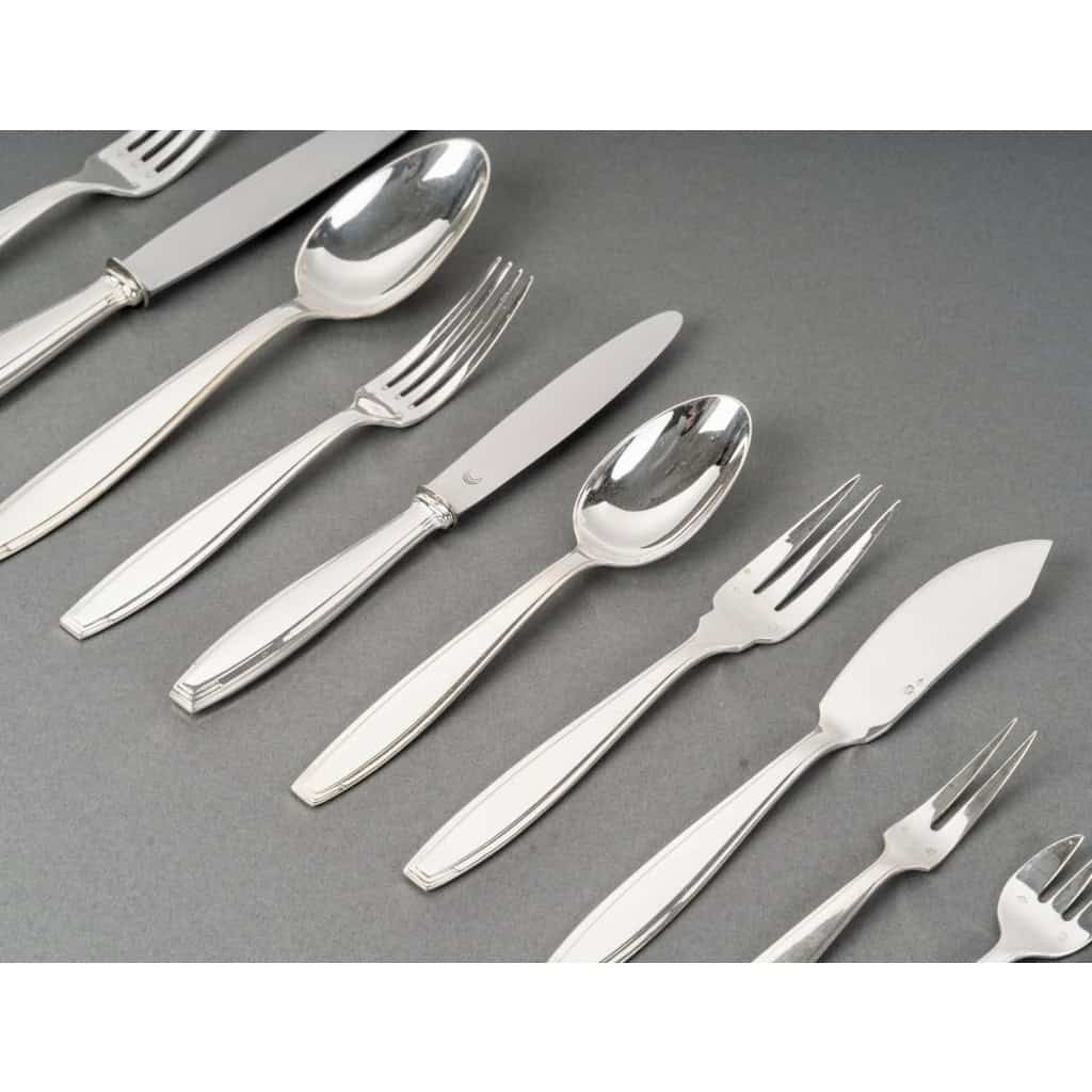 Boulenger – Ménagère Art Déco Argent Massif – 180 Pièces 5