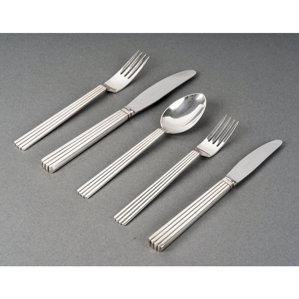 Georg Jensen – Ménagère Bernadotte Argent Massif – 40 pièces 3