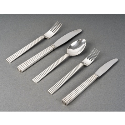 Georg Jensen – Ménagère Bernadotte Argent Massif – 40 pièces