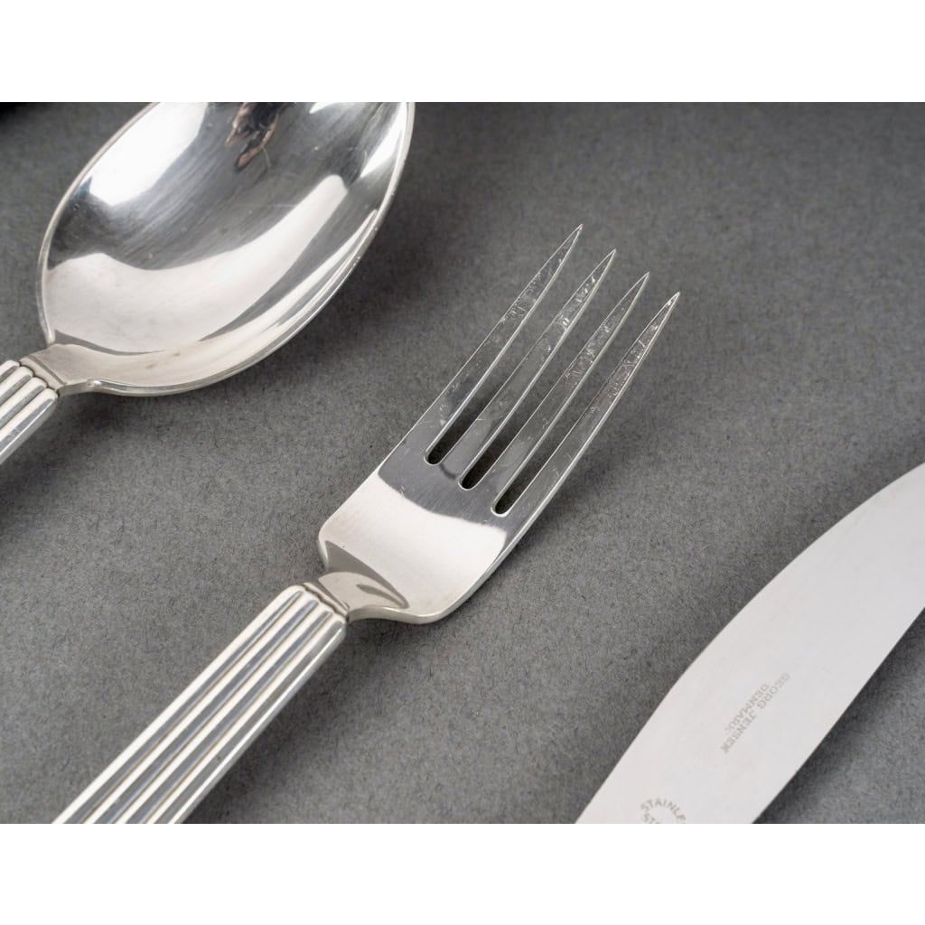 Georg Jensen – Ménagère Bernadotte Argent Massif – 40 pièces 5
