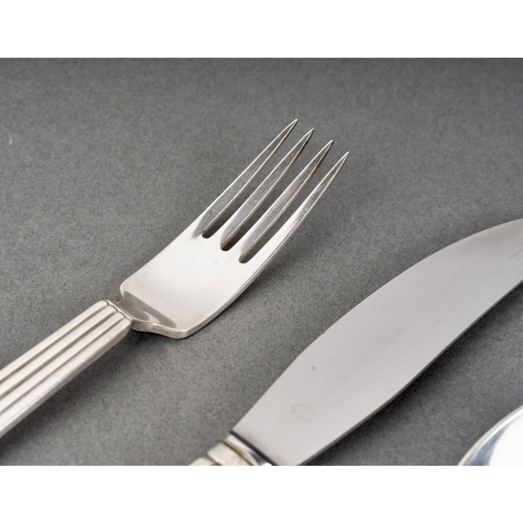 Georg Jensen – Ménagère Bernadotte Argent Massif – 40 pièces 6