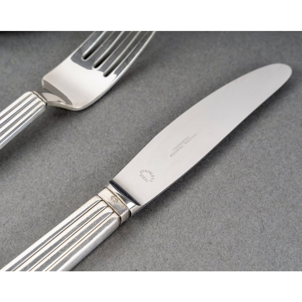 Georg Jensen – Ménagère Bernadotte Argent Massif – 40 pièces 7