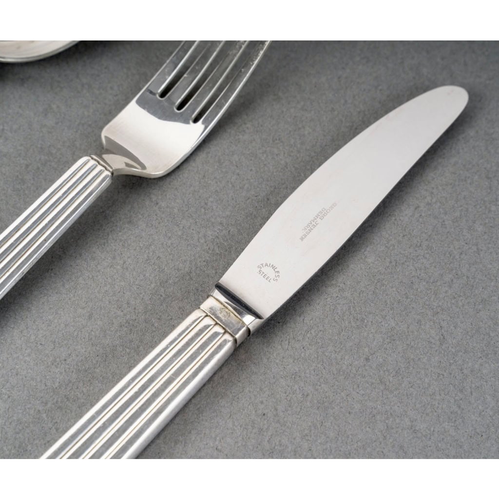 Georg Jensen – Ménagère Bernadotte Argent Massif – 40 pièces 8