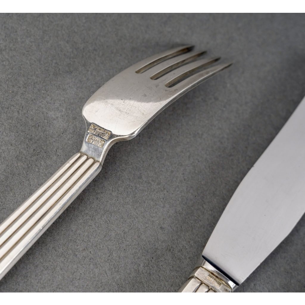 Georg Jensen – Ménagère Bernadotte Argent Massif – 40 pièces 10
