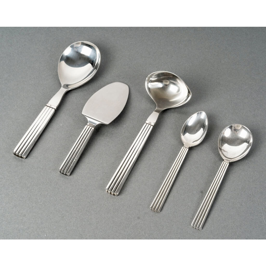 Georg Jensen – Ménagère Bernadotte Argent Massif – 40 pièces 11