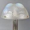 1921 René Lalique – Lampe Dahlias Verre Opalescent Et Bronze Nickelé 15