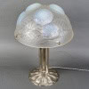 1921 René Lalique – Lampe Dahlias Verre Opalescent Et Bronze Nickelé 14
