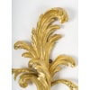 Suite de 4 appliques de style rocaille en bois sculpté et doré, circa 1900 11