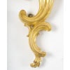 Suite de 4 appliques de style rocaille en bois sculpté et doré, circa 1900 12