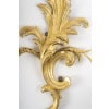 Suite de 4 appliques de style rocaille en bois sculpté et doré, circa 1900 13