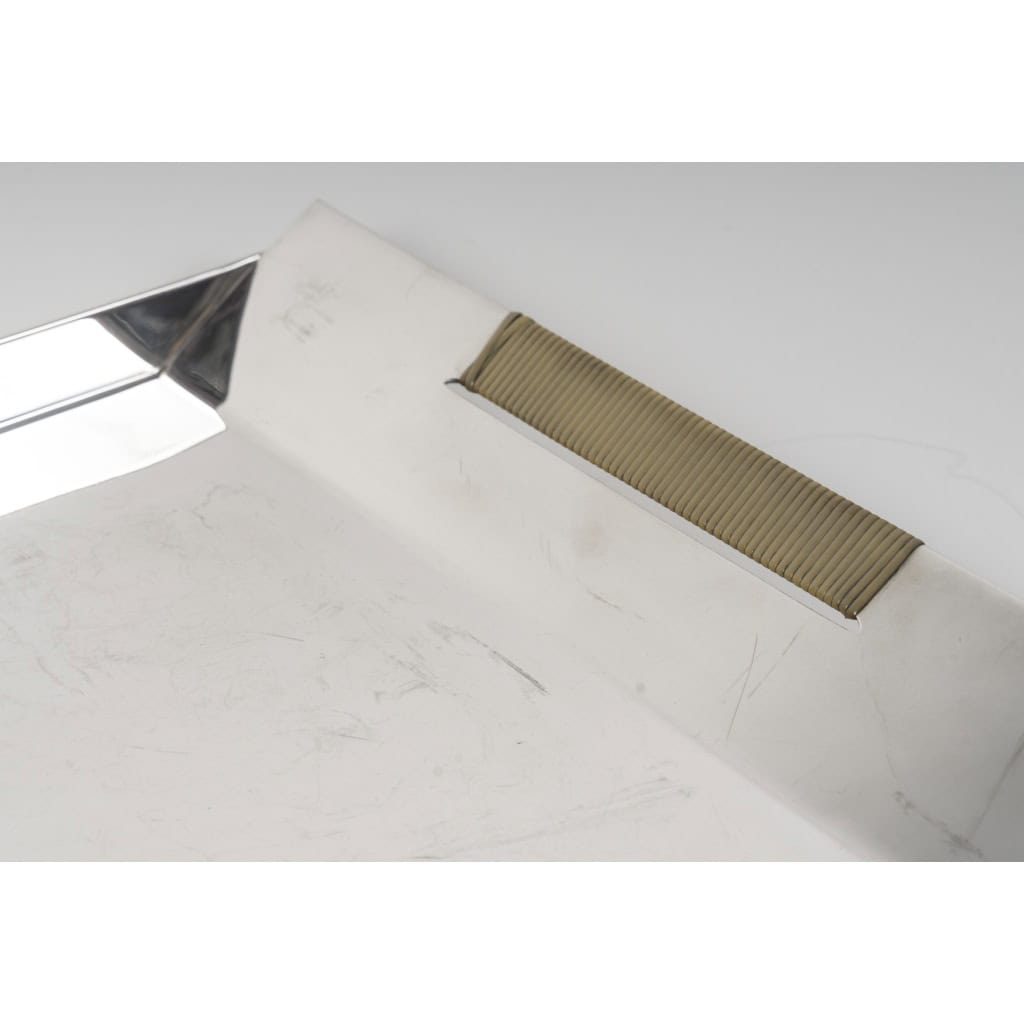 CHRISTOFLE – SABATTINI – Set Thé/Café Moderniste sur son plateau Argent Massif Circa 1957/1968 6
