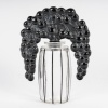 1920 René Lalique – Flacon Bouchon Cassis verre noir patiné blanc 9
