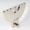 CLETO MUNARI – Chandelier moderniste à Sept bougies argent massif Circa 1980 24