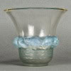 1930 René Lalique – Vase Piriac Verre Opalescent Patiné Bleu 7