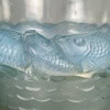 1930 René Lalique – Vase Piriac Verre Opalescent Patiné Bleu 9