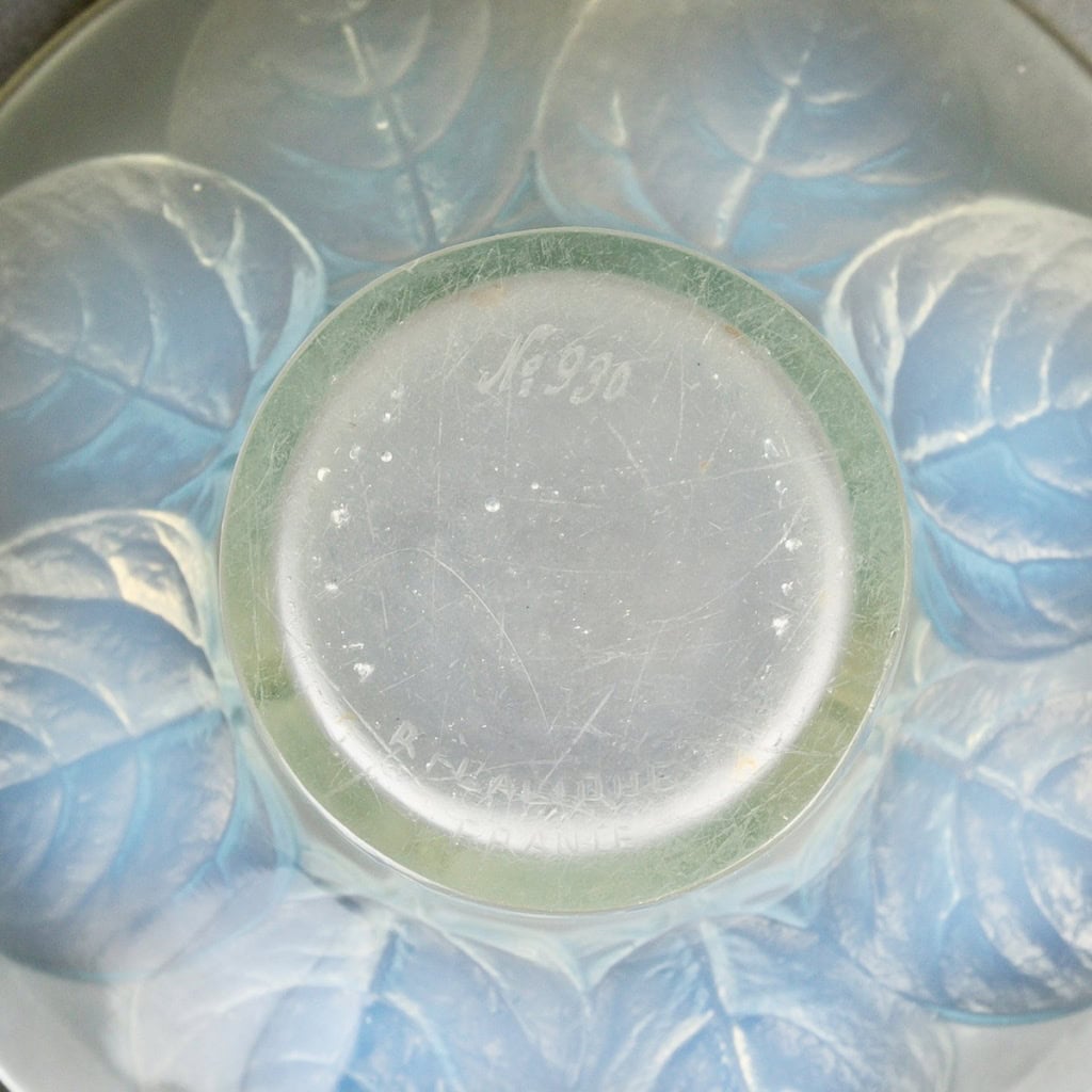 1921 René Lalique – Vase Violettes Verre Opalescent 6