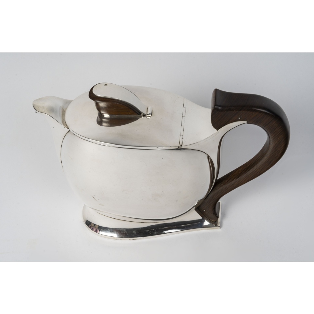 JEAN TETARD – Verseuse en argent massif ART DECO vers 1930 3