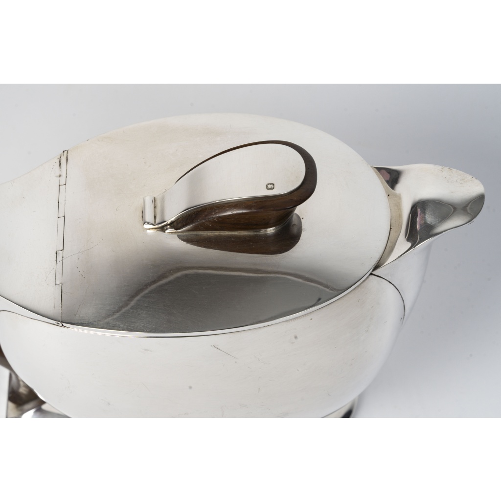 JEAN TETARD – Verseuse en argent massif ART DECO vers 1930 7