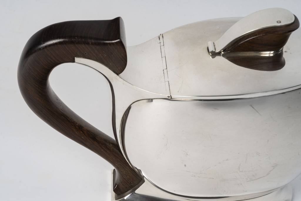 JEAN TETARD – Verseuse en argent massif ART DECO vers 1930 8