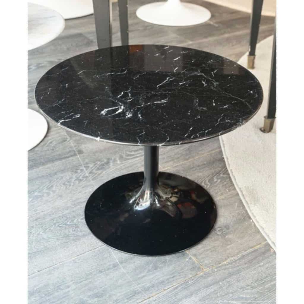 Eero SAARINEN (1910-1961), Edition Knoll : Guéridon en marbre « Marquina » 5