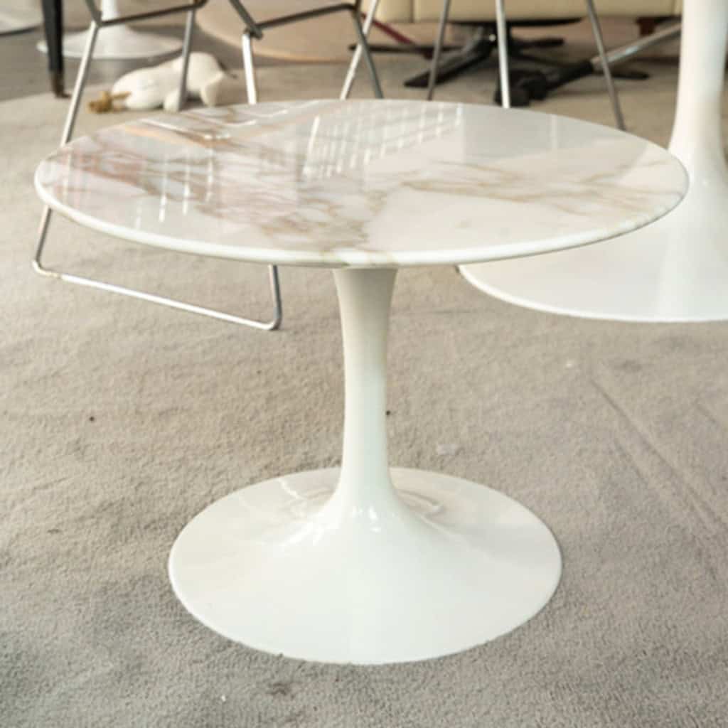 Eero SAARINEN (1910-1961), Edition Knoll : Guéridon en marbre 4
