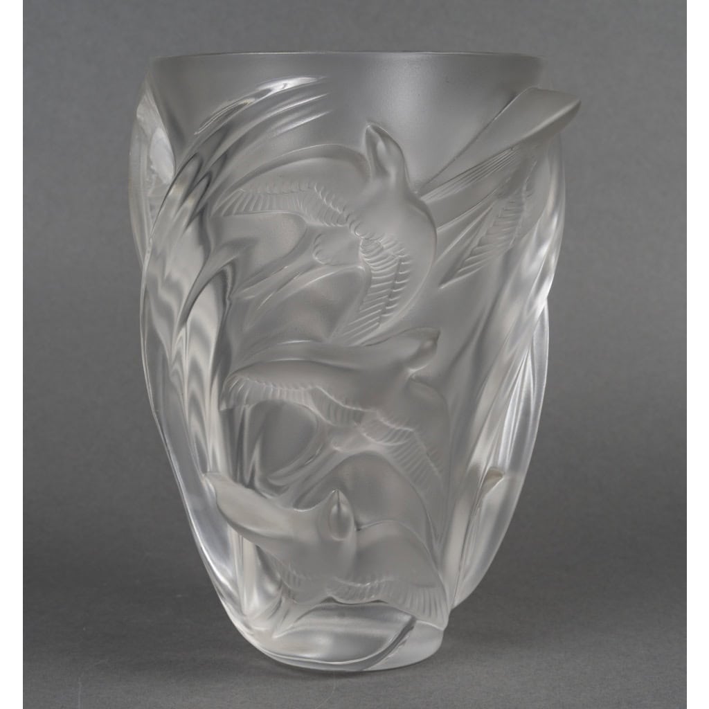 LALIQUE – Vase « Martinets », vers 1980–2000 5