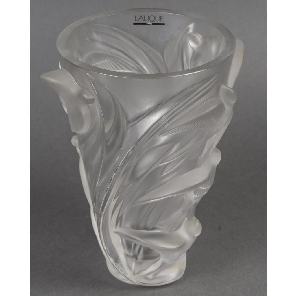 LALIQUE – Vase « Martinets », vers 1980–2000 7