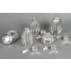 CHRISTOFLE/ BACCARAT – Ensemble de 5 flacons ART DECO circa 1930 29