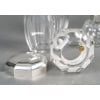 CHRISTOFLE/ BACCARAT – Ensemble de 5 flacons ART DECO circa 1930 34
