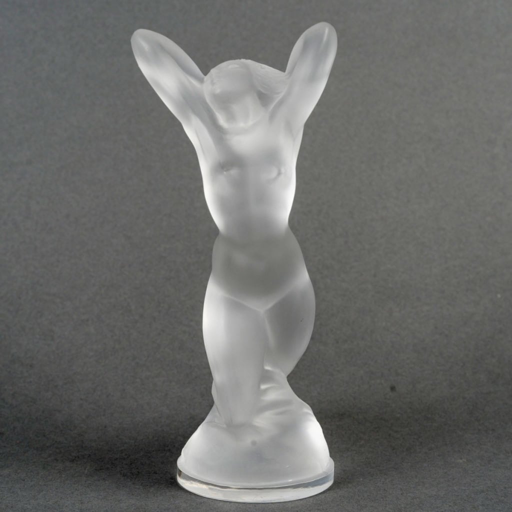 1929 René Lalique – Mascotte Automobile Vitesse Verre Blanc 7