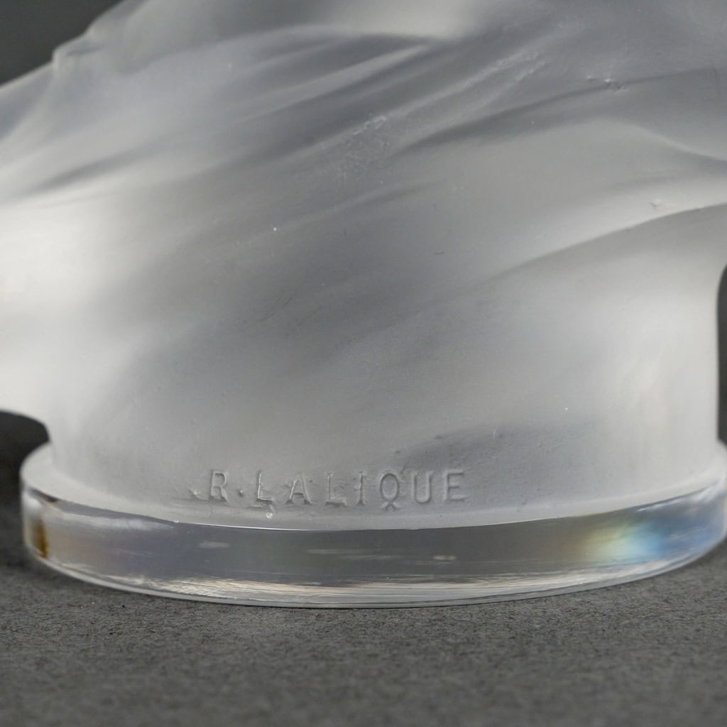 1929 René Lalique – Mascotte Automobile Vitesse Verre Blanc 9